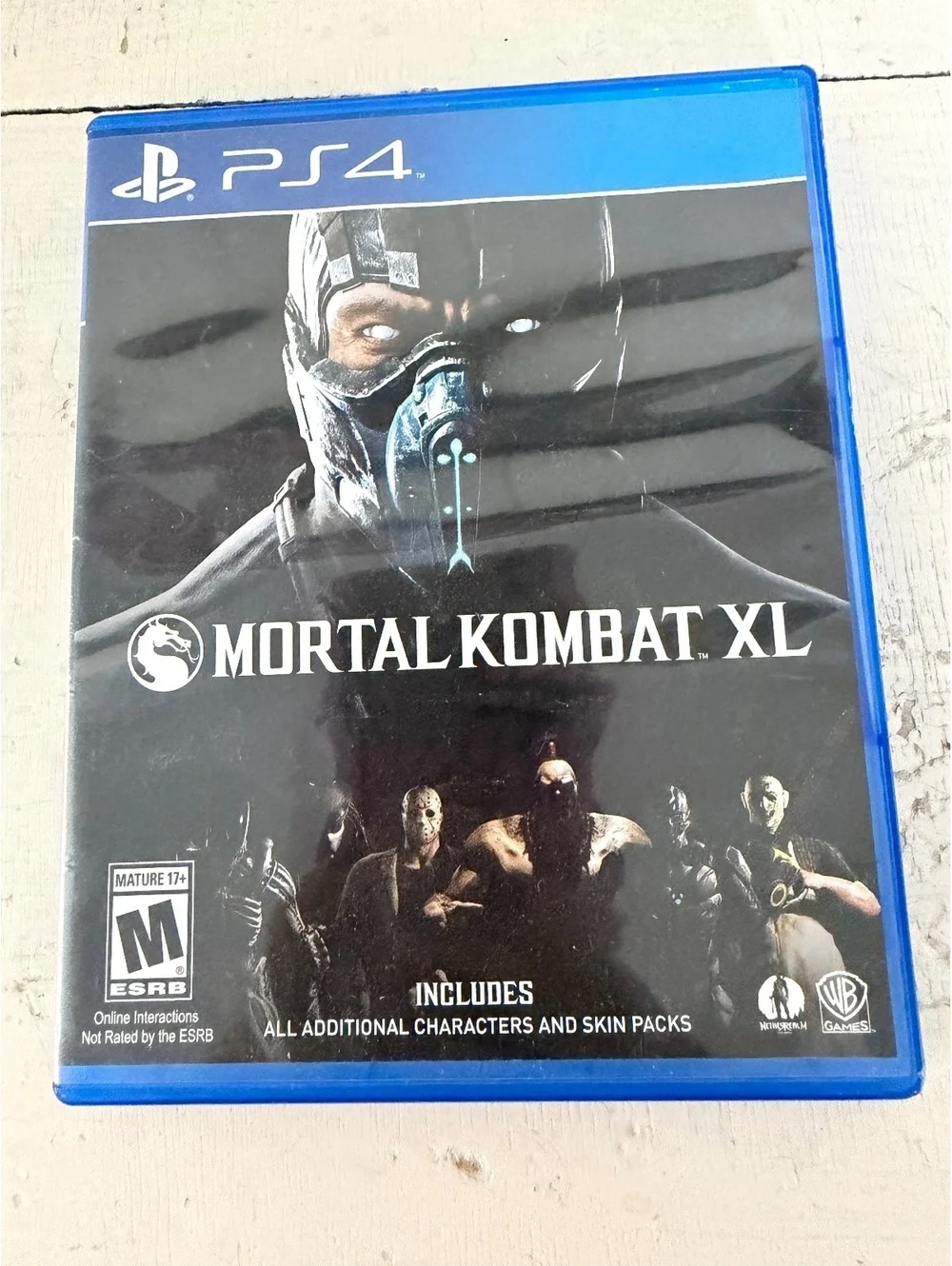 Mortal Kombat XL PlayStation 4 PS4 Video Game Disc Complete Case